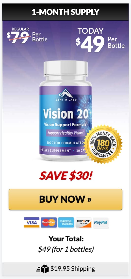 Vision 20 buy 1 Bottle